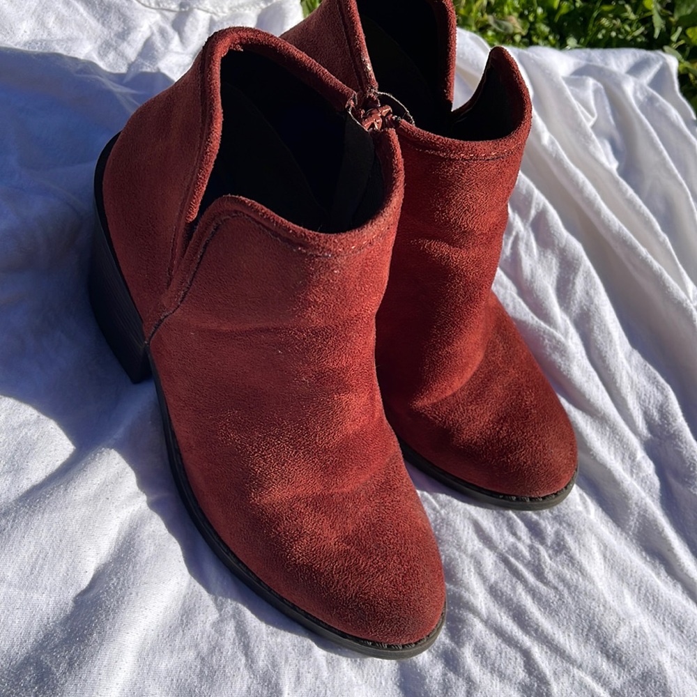 Burgundy Booties